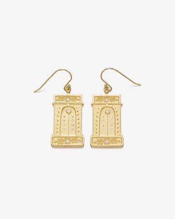 JW PEI Roman Arch Earrings Women Jewelry Gold / White | CA1463PQ