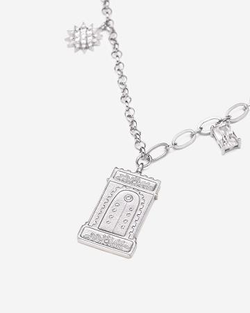 JW PEI Roman Arch Pendant Necklace Women Jewelry Silver | CA1464AP