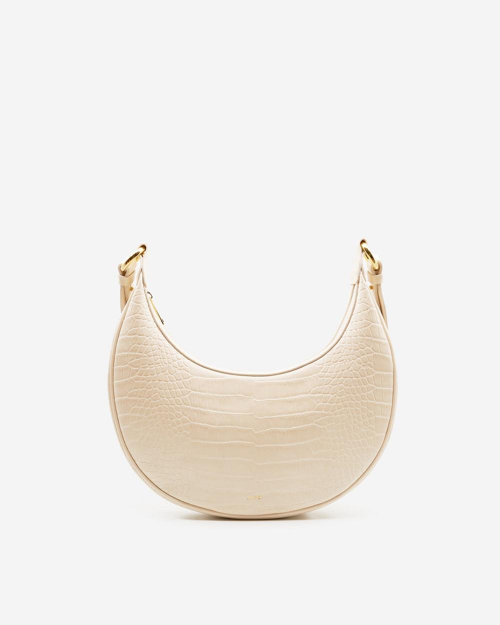 JW PEI Carly Saddle Women Crossbody Bags Beige | CA1006XF