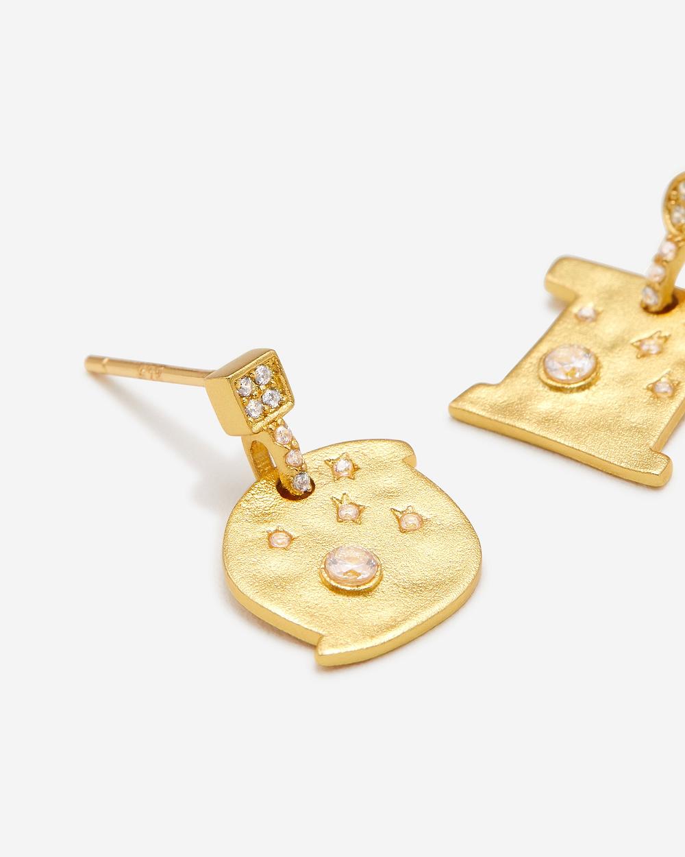 JW PEI Cosmos Earrings Women Jewelry Gold / White | CA1412AP