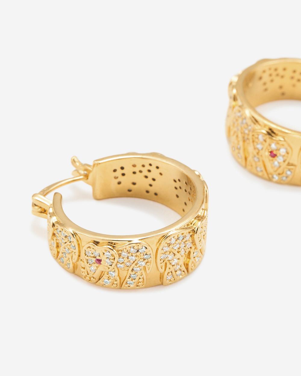 JW PEI Elephant Earrings Women Jewelry Gold | CA1425BC