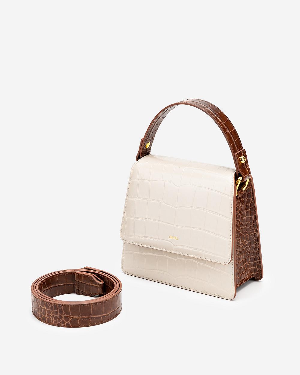 JW PEI FAE Top Handle Women Crossbody Bags Beige / Brown | CA1018UT