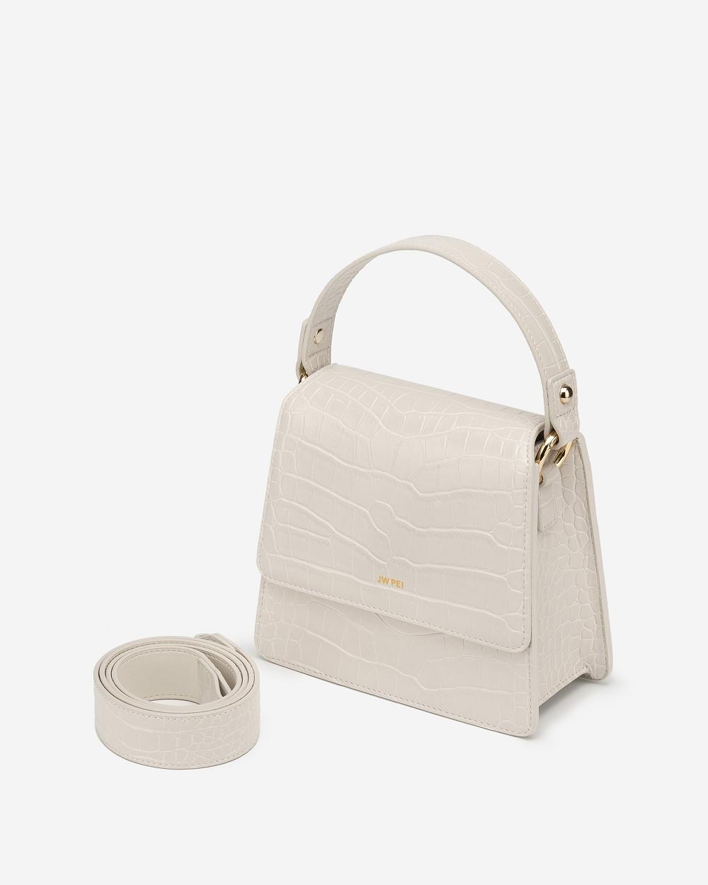 JW PEI FAE Top Handle Women Crossbody Bags White | CA1020OR