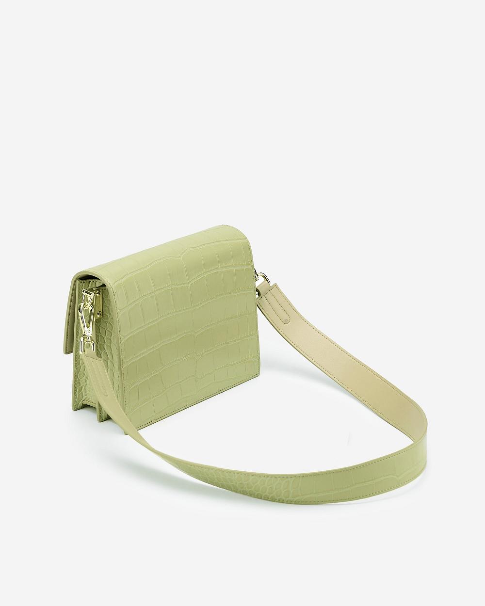 JW PEI Mini Flap Women Crossbody Bags Olive / Green | CA1064QZ