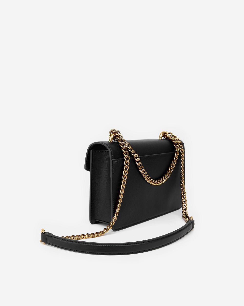 JW PEI The Envelope Chain Women Crossbody Bags Black | CA1076DN